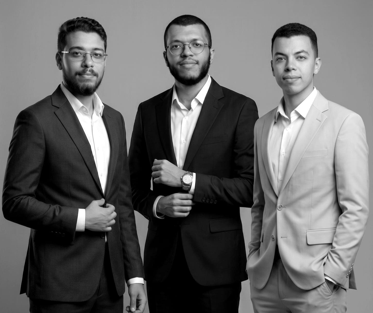 المؤسسون المشاركون ليقظة، من اليسار: عبدالرحمن عطية، وعبدالرحمن سيد الشريف، وعبدالرحمن أشرف